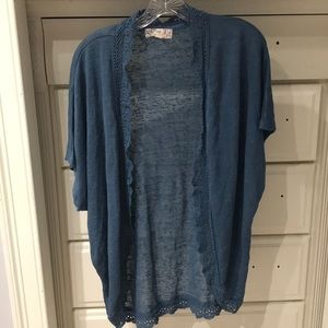 Blue light cardigan used twice in good condition
